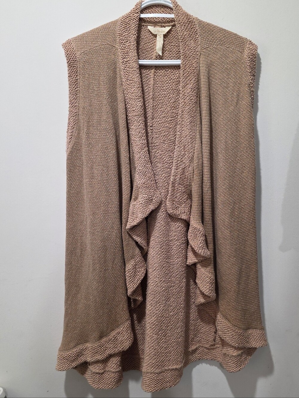 Matilda Jane Dusty Blush Sleeveless Ruffle Cardigan